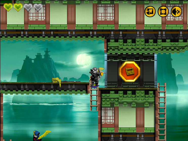 LEGO Ninjago: Ninjago Possession (Browser) screenshot: Lego brick found