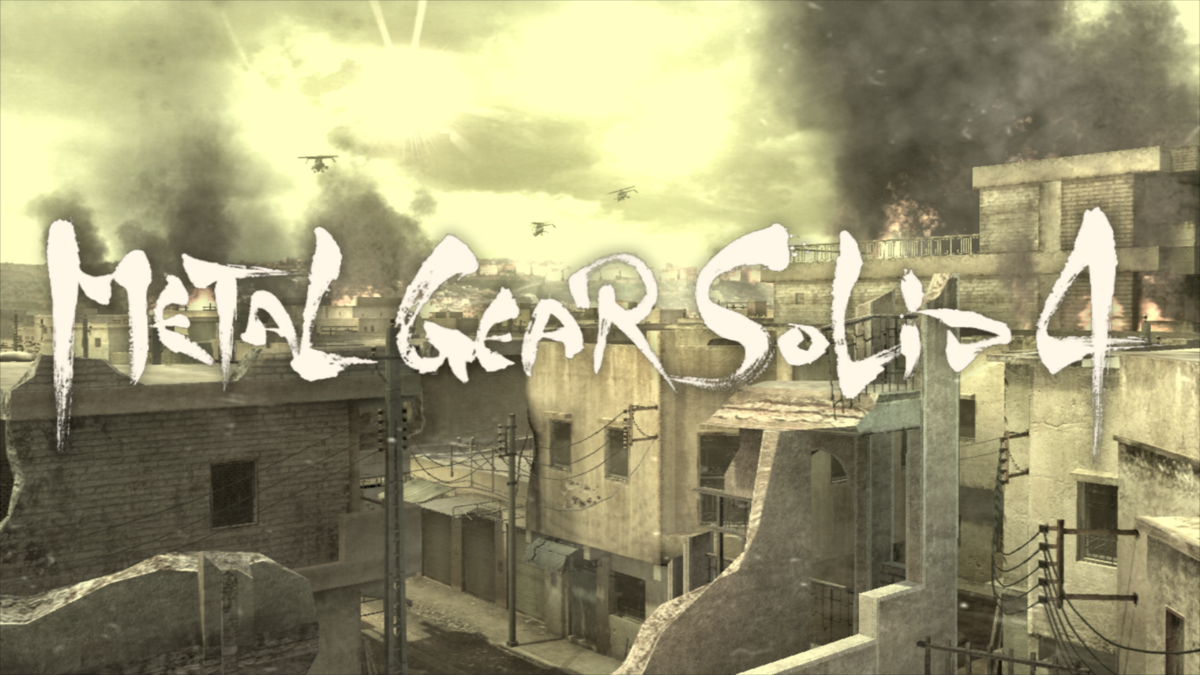 Metal Gear Solid 4: Guns of the Patriots (PlayStation 3) screenshot: Game's title shown in the intro