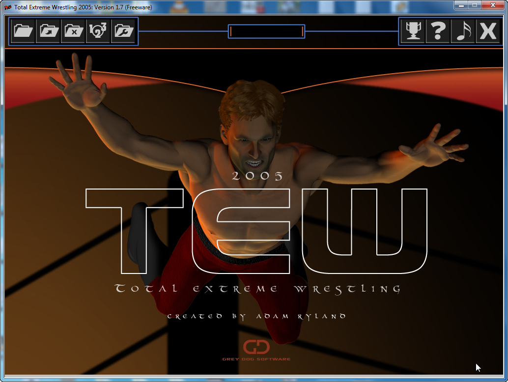 Total Extreme Wrestling 2005 (Windows) screenshot: Title screen