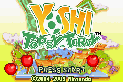 Yoshi Topsy-Turvy (Game Boy Advance) screenshot: Title Screen