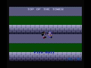 The Return of Ishtar (MSX) screenshot: The top of the Tower use your fire balls