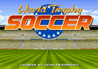 World Trophy Soccer (Genesis) screenshot: Title screen