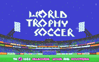 Rick Davis's World Trophy Soccer (Atari ST) screenshot: Game title