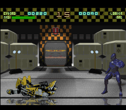 Rise of the Robots (SNES) screenshot: The loader is defeated