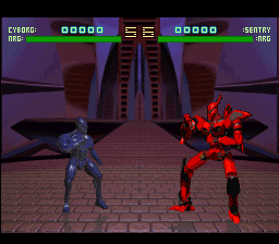 Rise of the Robots (SNES) screenshot: The Sentry Droid