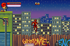 Daredevil (Game Boy Advance) screenshot: Daredevil at Night