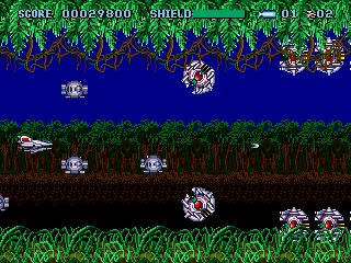 Curse (Genesis) screenshot: Shooting at the enemy.