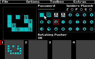 Tower of Babel (Atari ST) screenshot: Design a tower