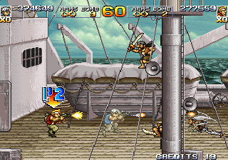 Metal Slug 4 (Arcade) screenshot: More pirates
