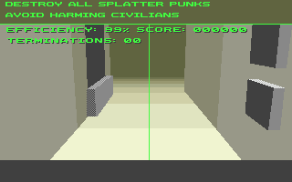 RoboCop 3 (Atari ST) screenshot: Patrolling the mean streets