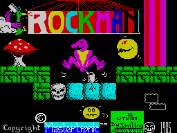 Rockman (ZX Spectrum) screenshot: Loading screen