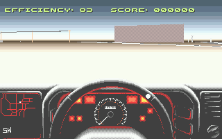 RoboCop 3 (Atari ST) screenshot: Short-cutting the road