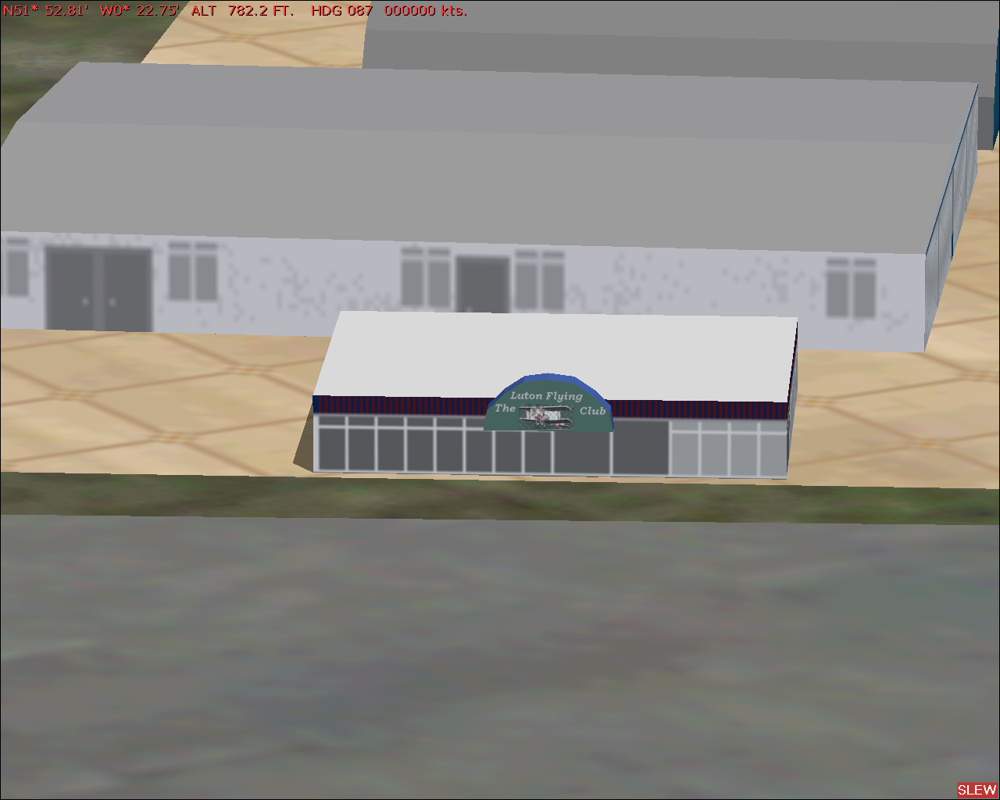 GB Airports (Windows) screenshot: Luton - A local flying club at the GA area