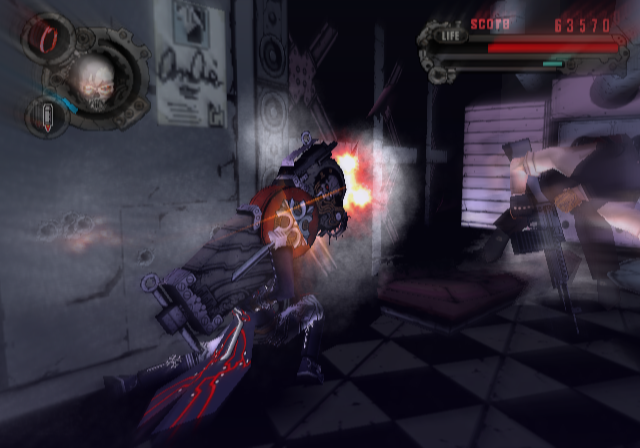 Gungrave (PlayStation 2) screenshot: Kinda like this.
