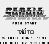 Darius (Game Boy) screenshot: Title screen