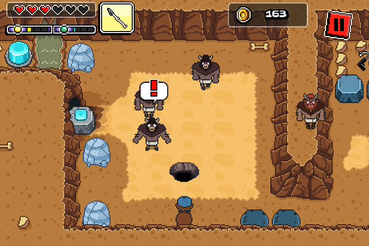 Disney Gravity Falls: PinesQuest (Browser) screenshot: Pines twins vs. Manotaurs