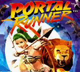 Portal Runner (Game Boy Color) screenshot: Title screen.