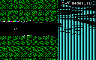 HeliCave (DOS) screenshot: ...and narrower.