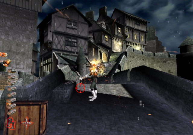 Vampire Night (PlayStation 2) screenshot: Totally disintegrated that upper body part.