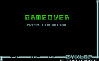 Zyklop (Atari ST) screenshot: Game over