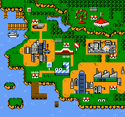 Yo! Noid (NES) screenshot: Map screen