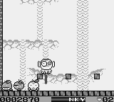 Spanky's Quest (Game Boy) screenshot: That hurts!