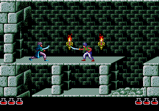 Prince of Persia (SEGA CD) screenshot: A fight