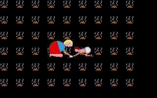 Whoopsy (Atari ST) screenshot: Game over