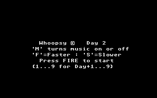 Whoopsy (Atari ST) screenshot: Time for level two