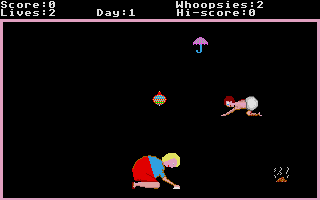 Whoopsy (Atari ST) screenshot: Now she will get off my back for a while