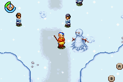 Avatar: The Last Airbender (Game Boy Advance) screenshot: Snowman