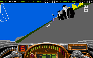 No Second Prize (Atari ST) screenshot: Riding away