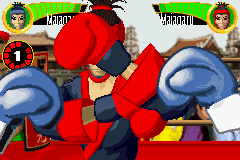Boxing Fever (Game Boy Advance) screenshot: Maiagaru blocks