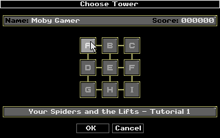 Tower of Babel (Atari ST) screenshot: Pick a level