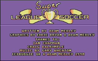 Super League Soccer (Atari ST) screenshot: Title screen