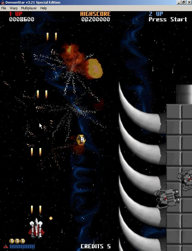 DemonStar (Windows) screenshot: Whatever it was it exploded very prettily