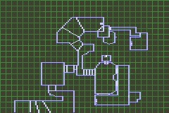 Dark Arena (Game Boy Advance) screenshot: Map view