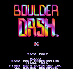 Boulder Dash (Arcade) screenshot: Title screen
