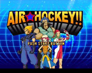 Air Hockey (PlayStation) screenshot: Title screen