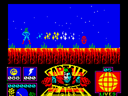 Captain Planet and the Planeteers (ZX Spectrum) screenshot: Main game start