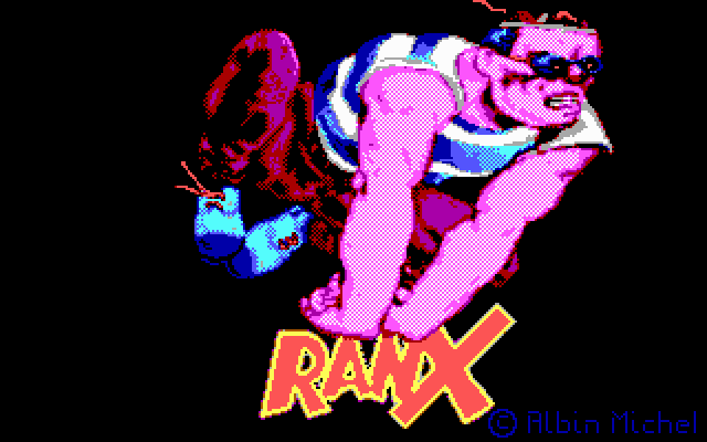 Ranx: The Video Game (DOS) screenshot: Title Screen
