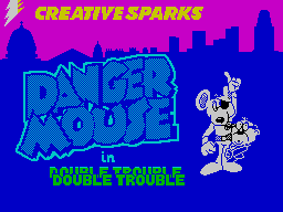 Danger Mouse in Double Trouble (ZX Spectrum) screenshot: Loading screen uses a doubling effect
