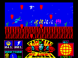 Captain Planet and the Planeteers (ZX Spectrum) screenshot: The final level section