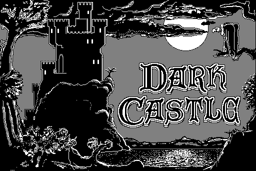 Dark Castle (Macintosh) screenshot: Title screen