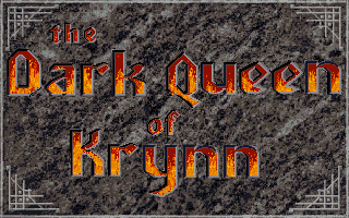 The Dark Queen of Krynn (DOS) screenshot: Title