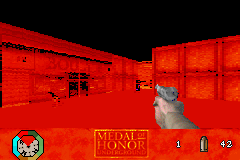 Medal of Honor: Underground (Game Boy Advance) screenshot: Taking a hit