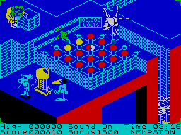 Danger Mouse in Double Trouble (ZX Spectrum) screenshot: Section 3 in all its glory