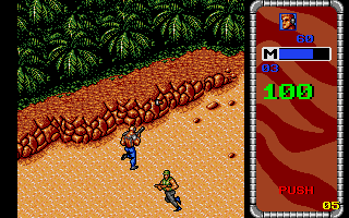 Mercs (Atari ST) screenshot: Going to the jungle