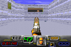 Dark Arena (Game Boy Advance) screenshot: Long-distance shoot-out