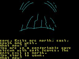Return to Eden (ZX Spectrum) screenshot: Tired